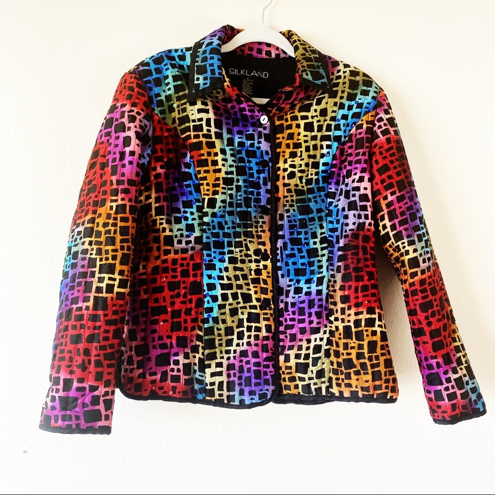 Vintage 100% Silk Jacket